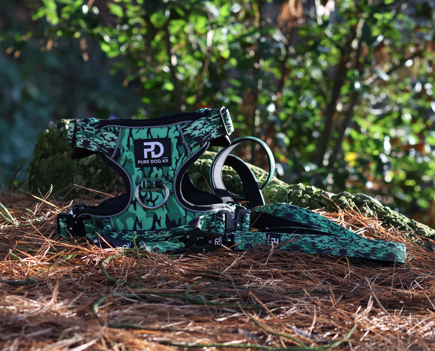 Green Camo Comfort Harness Set